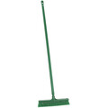 Vikan 16 in Sweep Face Push Broom, Medium, Green, 59 in L Handle 31792/29622