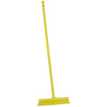 Remco 16 in Sweep Face Push Broom, Medium, Yellow, 59 in L Handle 31796/29626