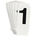 Brady Numbers and Letters Labels, PK 10 8200P-1
