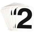 Brady Numbers and Letters Labels, PK 10 8220P-2