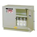 Justrite Cabinet, 31 gal, Flammable, Silver 884824