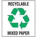 Brady Recycling Label, 10 In. H, 10 In. W, PK5, 18410LFLS 18410LFLS