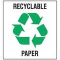 Brady Recycling Label, 5 In. W, 5 In. H, PK5 20636FLS