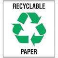 Brady Recycling Label, Vinyl, 10 In. H, PK5, 20636LFLS 20636LFLS