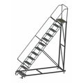 Ballymore 153" H Steel Stairway Slope Rolling Ladder, 12 Steps, 800 lb. Load Capacity HDS-12-R