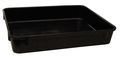 Molded Fiberglass Nesting Container, Black, Fiberglass Reinforced Composite, 12 3/8 in L, 9 3/4 in W, 2 1/8 in H 9301085118