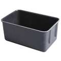 Molded Fiberglass Nesting Container, Black, Fiberglass Reinforced Composite, 9 3/4 in L, 6 1/8 in W, 4 1/2 in H 9261085118