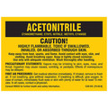 Brady Chemical Label, Polyester, PK25 8181QLS