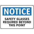 Electromark Notice Sign, 7 in Height, 10 in Width, Polyester, English S201FF