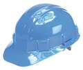 Jackson Safety Front Brim Hard Hat, Type 1, Class E, Ratchet (6-Point), Blue 14416