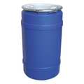 Zoro Select Open Head Transport Drum, Polyethylene, 30 gal, Unlined, Blue 18087-1B