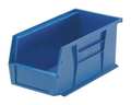 Quantum Storage Systems 30 lb Hang & Stack Storage Bin, Polypropylene, 5 1/2 in W, 5 in H, Blue, 10 7/8 in L QUS230BL
