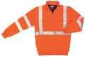 Zoro Select Hi-Viz Sweatshirt, Orange, Polyamide, 2XL UPA542 ORANGE XXL