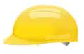 Bullard Bump Cap, Front Brim, Polyethylene, Pinlock Suspension, Yellow, Fits Hat Size One Size Fits Most BCYLV