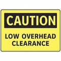 Electromark Caution Sign, 7 in Height, 10 in Width, Polyester, English S122FF