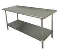 Advance Tabco Fixed Work Table, Stainless Steel, 36" W, 35-1/2" Height, 675 lb., Straight SS-365