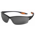 Zoro Select Safety Glasses, Gray Anti-Fog ; Anti-Scratch 9G285