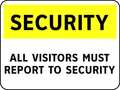 Electromark Security Sign, 10 in Height, 14 in Width, Plastic, English S1155P10