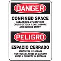 Accuform Spanish-BilinguAl Danger Sign, 14"X10", SBMCSP078VA SBMCSP078VA