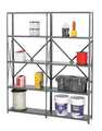 Tennsco Metal Shelving Unit, 12"D x 48"W x 87"H, 5 Shelves, Carbon Steel QOH5-4812S