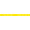 Zoro Select Barricade Tape, Yellow/Black, 180ft x 2 In 2 IN X 60 YD