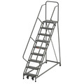 Ega 126 in H Steel Rolling Ladder, 9 Steps, 450 lb Load Capacity Z056