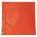Zoro Select Handheld Warning Flag, Fluorescent Orange, Width: 18" 9RW13