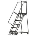 Ballymore 93 in H Steel Rolling Ladder, 6 Steps, 450 lb Load Capacity WA063214P