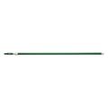 Vikan 61-4/5" to 112-1/2" Threaded Telescopic Handle, 1 1/4 in Dia, Green, Aluminum/Plastic 29752