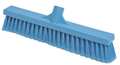 Remco 2 x 16 in Sweep Face Broom Head, Soft, Synthetic, Blue 31783