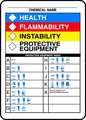 Accuform Chemical Label Multicolor 10"H x 7"W, Plastic ZFD841VP