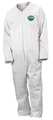 Lakeland Collared Disposable Coveralls, Xl, 25 PK, White, SBPP with Laminated Microporous Film, Zipper CTL412-XL