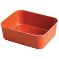 Molded Fiberglass Nesting Container, Red, Fiberglass Reinforced Composite, 6 1/8 in L, 4 7/8 in W, 2 1/8 in H 9211085280