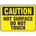 Electromark Caution Sign, 10 in Height, 14 in Width, English Y620253