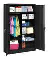 Tennsco 20/22 ga. ga. Carbon Steel Storage Cabinet, 48 in W, 78 in H, Stationary J1878SUC BLACK