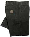 Carhartt Dungaree Work Pants, Black, Size 32x34 In B11-BLK 32 34