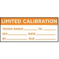 Stranco Calibration Label, ENG, Orange/White, PK225 TC3-21010