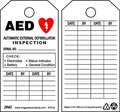 Zing AED Tag, 5-3/4 x 3 In, Bk and R/Wht, PK10 7018