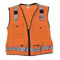 Kishigo Large Class 2 High Visibility Vest, Orange S5001-L