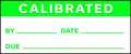 Stranco Calibration Label, ENG, Green/White, PK450 TCSL1-21003