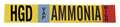 Brady Ammonia Pipe Marker, HGD, 3 to 5In 90405