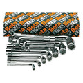 Beta Socket End Wrench Set, 6 pt., Steel 933/S11