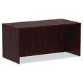 Alera Straight Front Desk, 29-1/2" D X 59-1/8" W X 29-1/2" H, Mahogany, Woodgrain Laminate ALEVA216030MY