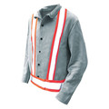 Bdg Welding Jacket Split Cowhide Pearl Grey, Size X5L 63-1-49PFR-X5L