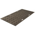 Checkers Ground Protection Mat, High Density Polyethylene, 6 ft Long x 3 ft Wide, 1/2 in Thick AM36