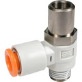 Smc Flow Control Valve, 4mm Tube, M5 x 0.8 AS1211F-M5-04D