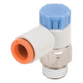 Smc Speed Control Valve, 3/8 In Tube, 1/4 In AS2211F-N02-11SA