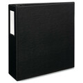 Zoro Select 4" Durable Binder, Black, 11 x 8.5 AVE08802