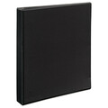 Zoro Select 1" D-Ring Binder, Heavy Duty, Black AVE79699