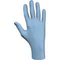 Showa 7005, Disposable Gloves, 4 mil Palm, Nitrile, Powdered, 2XL, 100 PK, Light Blue 7005XXL